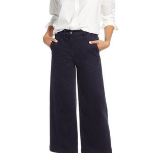 Everlane Navy Wide Leg Pants